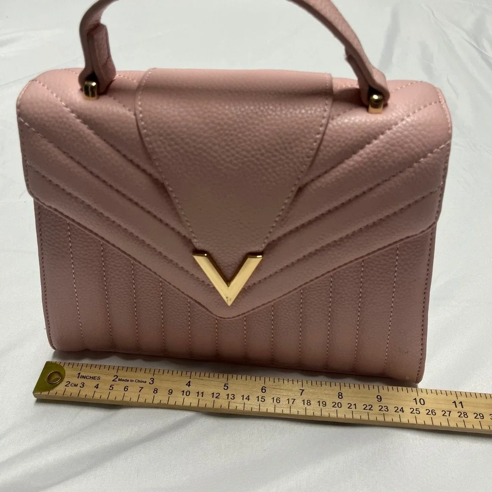 Crossi Vegan Leather Quilted Satchel‎ Crossbody Bag